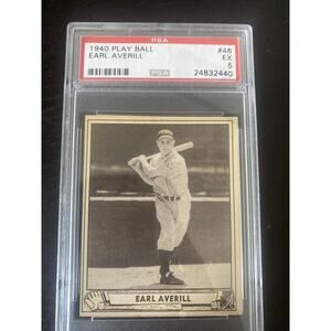 1940 Play Ball Earl Averill PSA 5 #46 Detroit Tigers